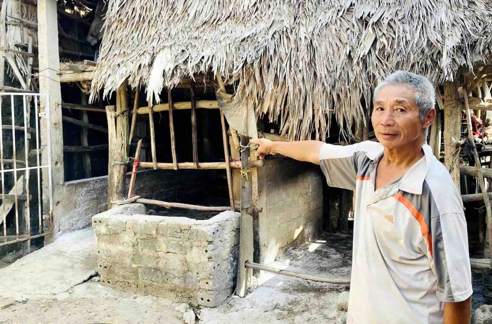 トラン・ヴァン・フエ氏の家族の牛に発疹性皮膚炎が現れました。写真:Tran Xuan