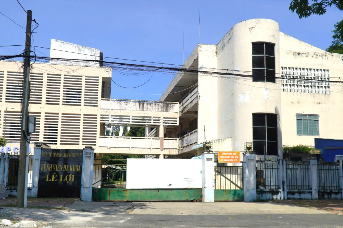 古いレ・ロイ病院本部の土地は、約200床の規模のブンタウ中央病院に計画されています。写真:Thanh An