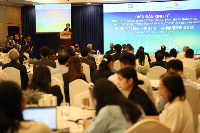 The Ho Chi Minh City - Hyogo Economic Forum (Japan) took place on August 5 in Ho Chi Minh City. Photo: Phu Quoc