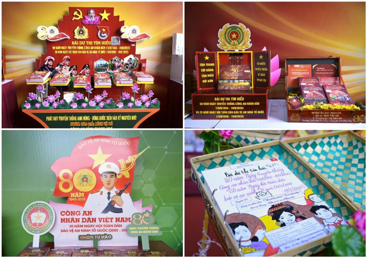 Cac tac pham du thi. Anh: Bo Cong an 