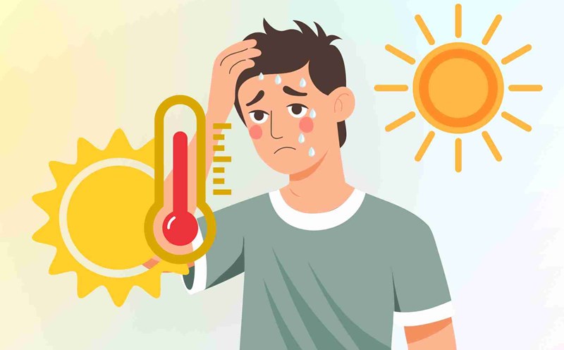 First aid, prevent heatstroke during hot weather