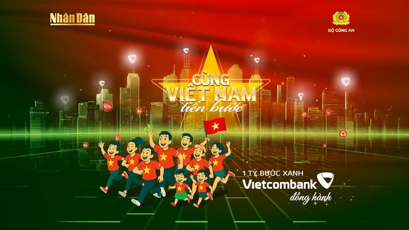“Cung Viet Nam tien buoc - 1 ty buoc chan tien vao ky nguyen moi” - Anh: Vietcombank