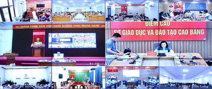 Hoi nghi duoc to chuc theo hinh thuc truc tiep ket hop truc tuyen toi hon 3.000 diem cau tren toan quoc