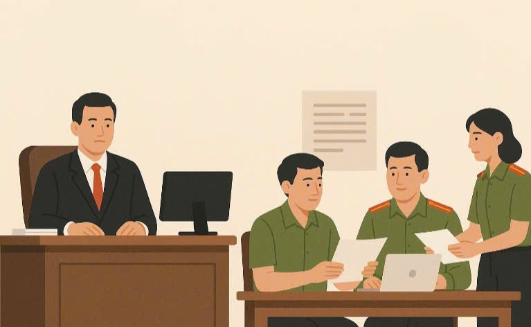 Autorite de gestion et d'allocation des effectifs des fonctionnaires au niveau communal dans le modele de gouvernement a 2 niveaux. Graphique : Huong Giang