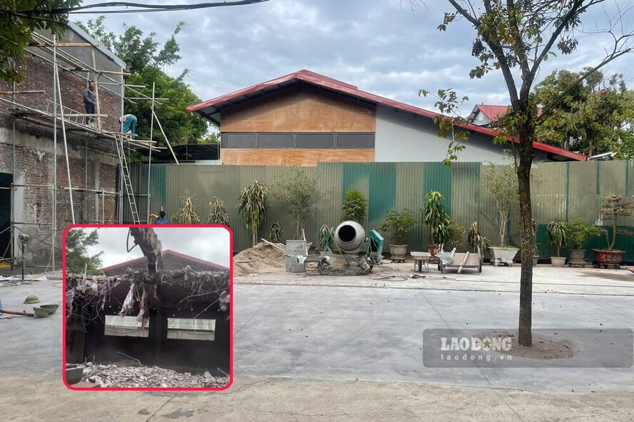 Khu nghỉ dưỡng Khoa Niệm đã chấp hành yêu cầu tháo dỡ công trình vi phạm. Ảnh: UBND xã Thanh Thủy.