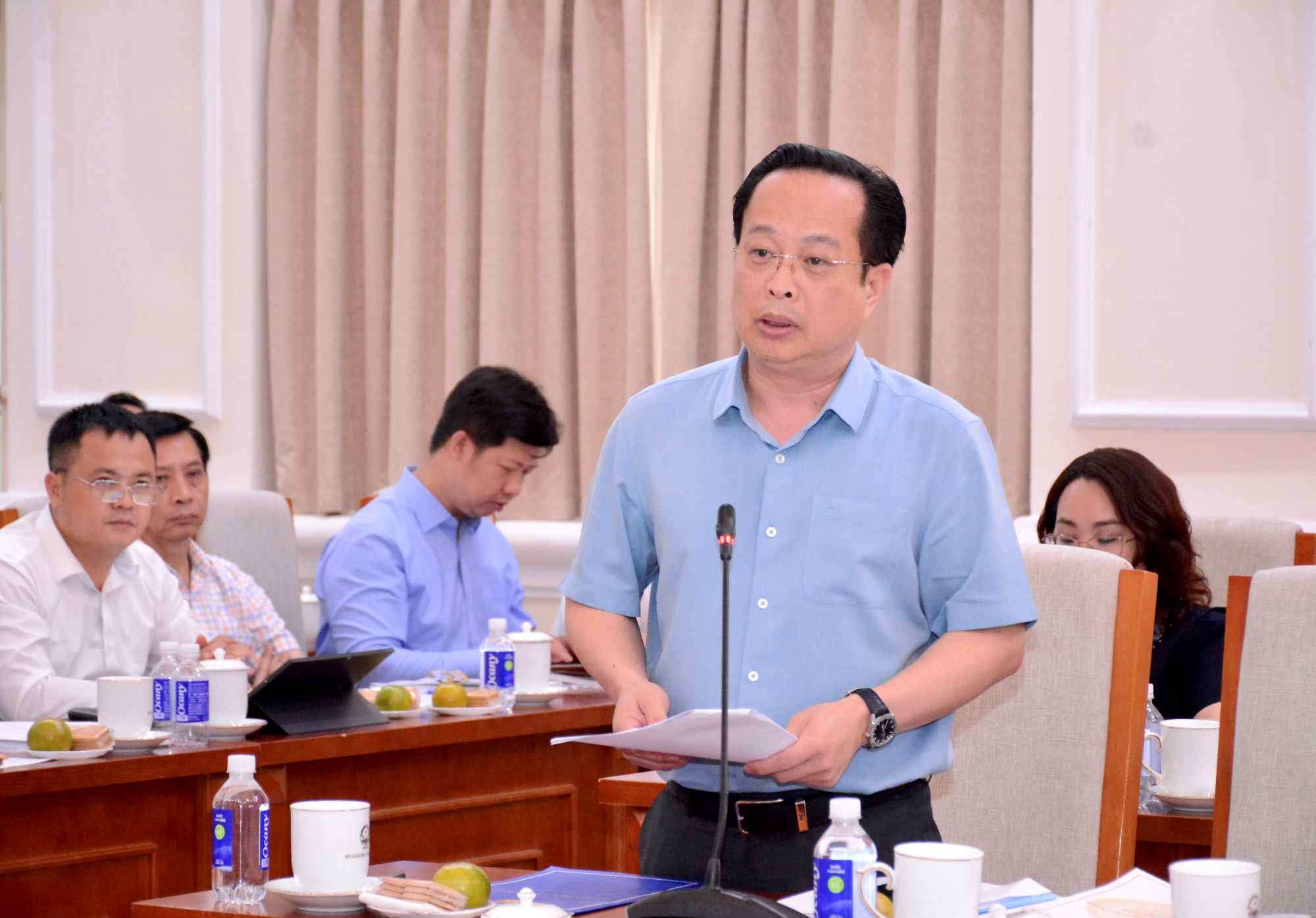 Giam doc So GDDT Ha Noi Tran The Cuong. Anh: Van Trang