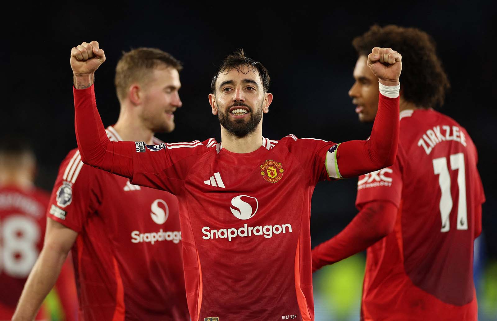 맨유는 다음 시즌부터 9번 공격수가 없는 공격진으로 경기를 할 수 있습니다. 사진: AFP