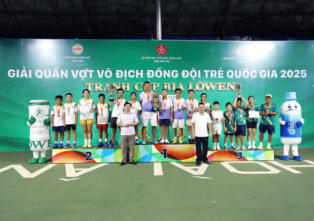 The National Youth Team Tennis Championship - Lowen Beer Cup has ended successfully. Photo: VTF