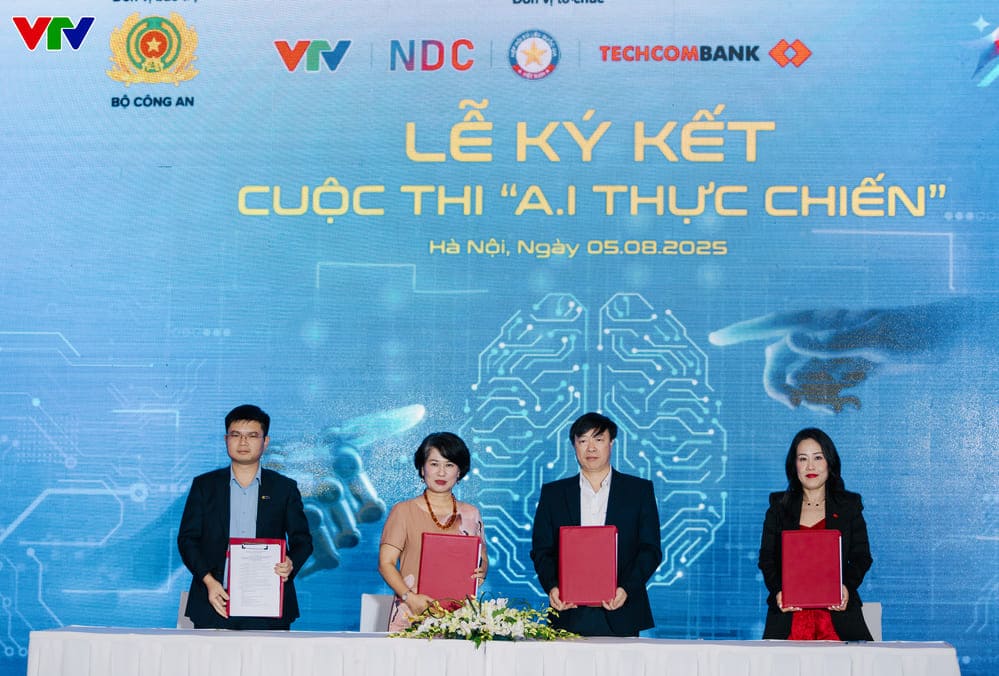 The "real-life AI War" contest is organized by Vietnam Television (VTV) in collaboration with the National Data Center (NDC), the National Data Association (NDA) and Techcombank. Photo: Organizing Committee