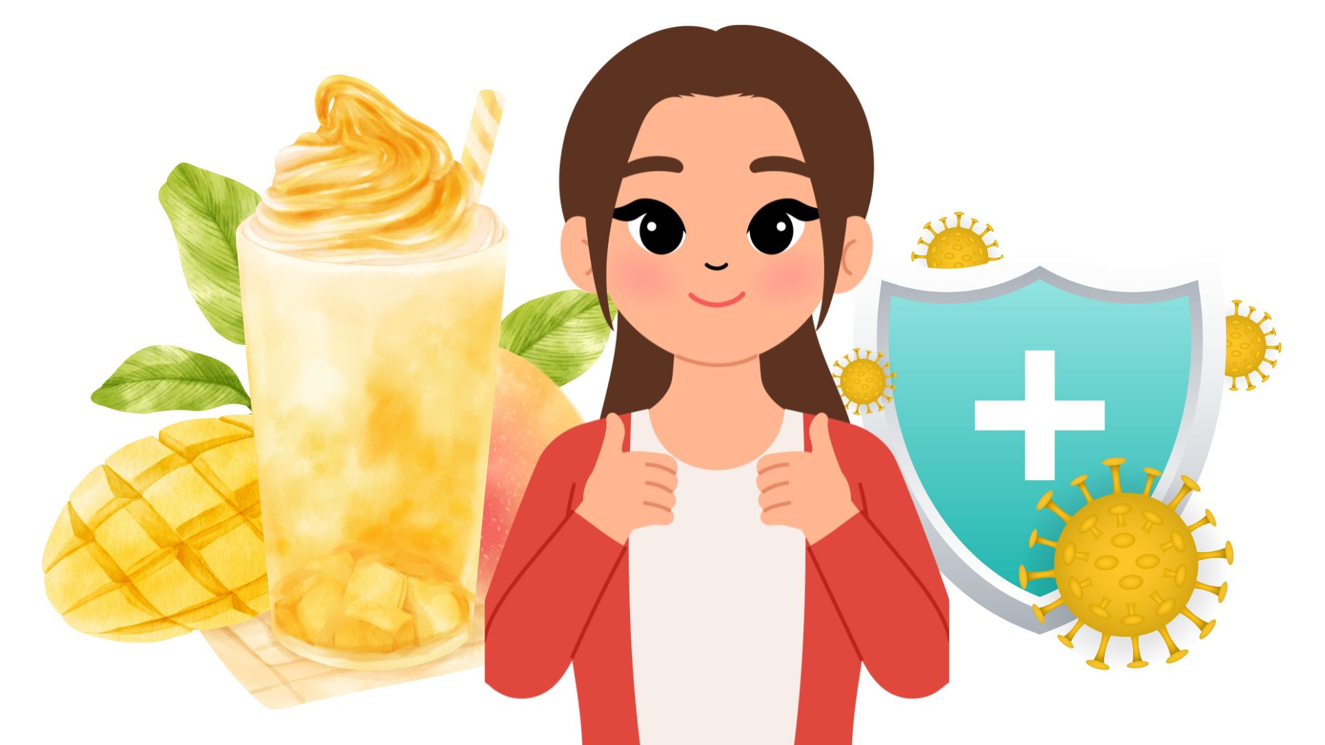 Smoothies are a drink that helps improve the health of the immune system. Graphics: Thanh Thanh