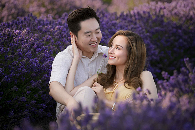 Diem Huong and her overseas Vietnamese husband. Photo: Character provided