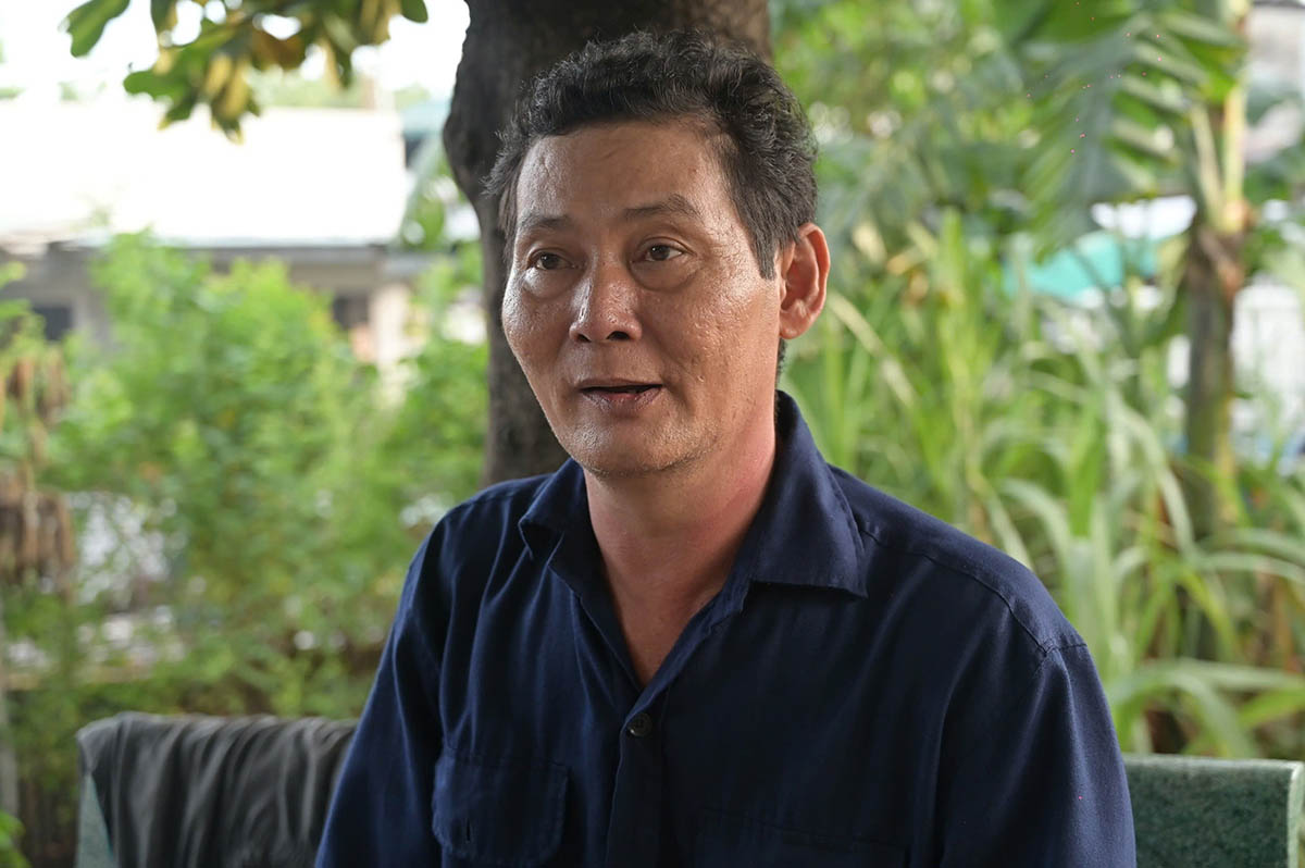 Ong Lanh chua het bang hoang khi nho lai thoi khac tuong phong tro do sap trong con mua lon toi 5.8. Anh: Minh Tam