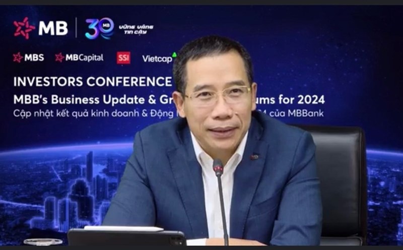 MB held an Investor Conference to update business results for the first 6 months of 2025 and orientation for the last 6 months of 2025. Photo: MB