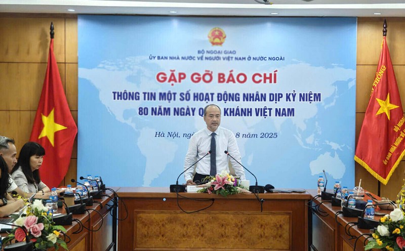 Mr. Nguyen Trung Kien said that the State Committee for Overseas Vietnamese is recommending that the higher-level agency that the overseas Vietnamese delegation participate in the 80th anniversary of the National Day celebration. Photo: State Committee for Overseas Vietnamese
