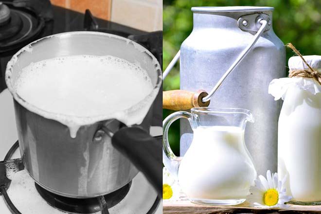 살균유를 끓이면 질감과 맛이 변할 수 있습니다... 그래픽: 도안항