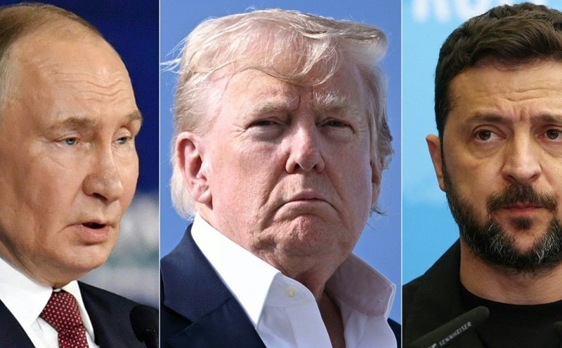 Russian President Vladimir Putin, US President Donald Trump and Ukrainian President Volodymyr Zelensky. Photo: AFP