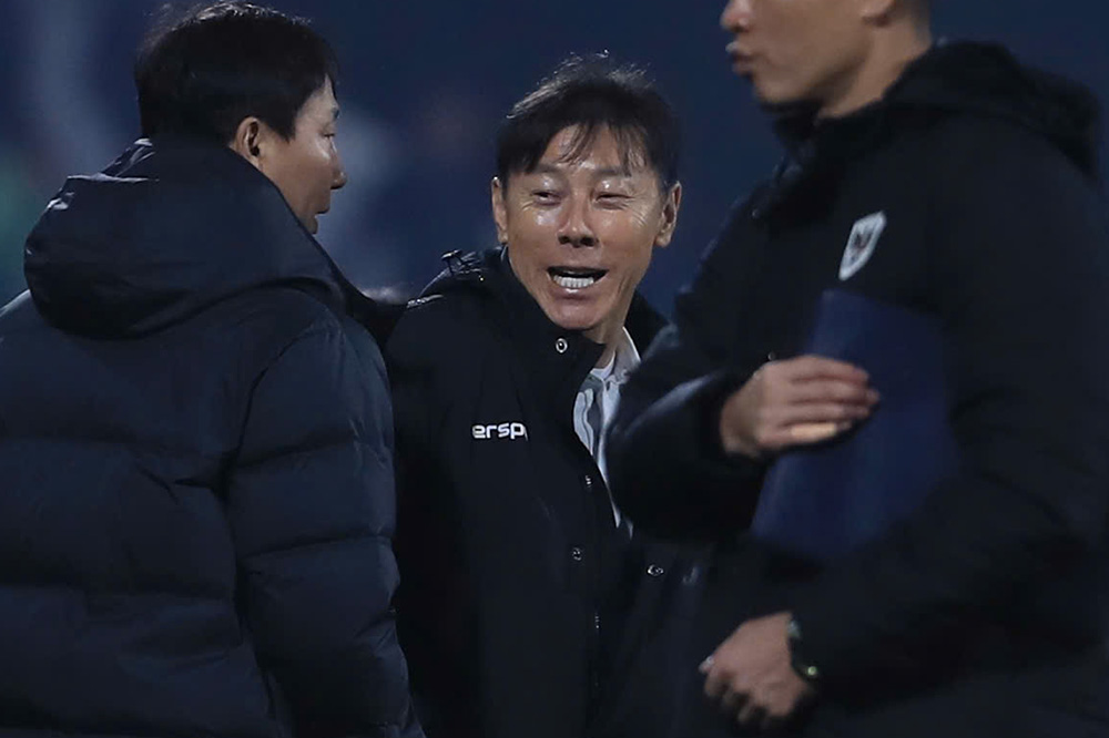 Coach Shin Tae-yong. Photo: Minh Dan