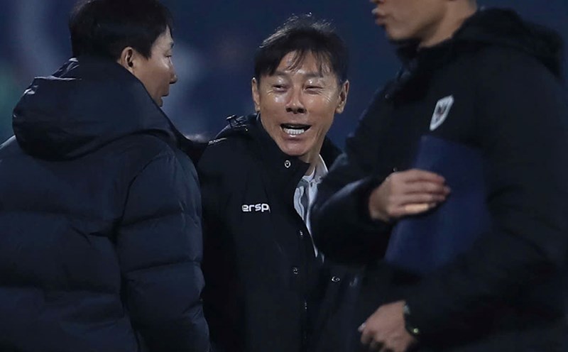 Coach Shin Tae-yong. Photo: Minh Dan