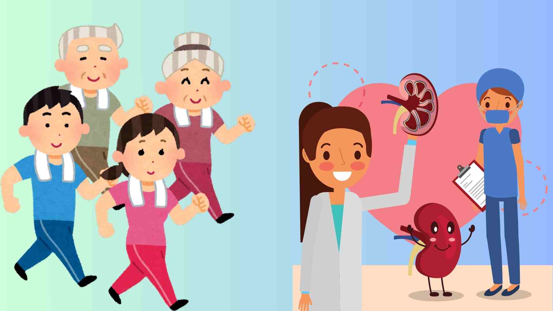 Walking properly is good for the liver and kidneys. Graphics: Ha May