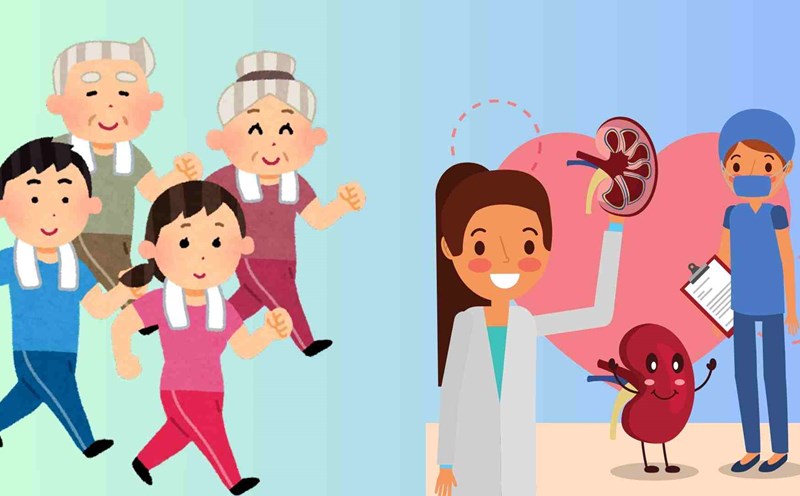 Walking properly is good for the liver and kidneys. Graphics: Ha May