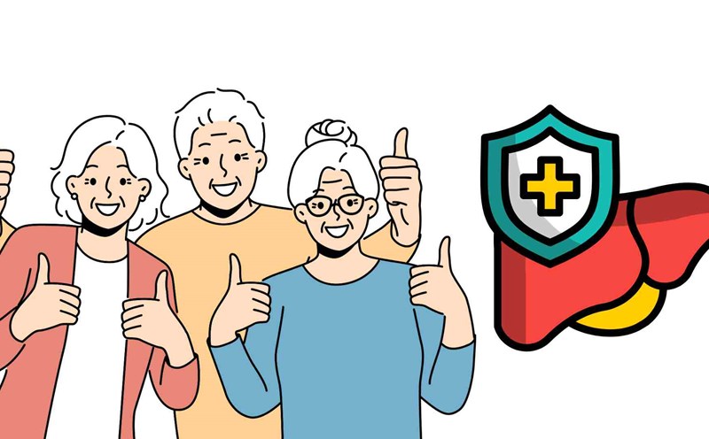 People over 50 years old should maintain a healthy diet to be good for the liver. Graphics: Ha May