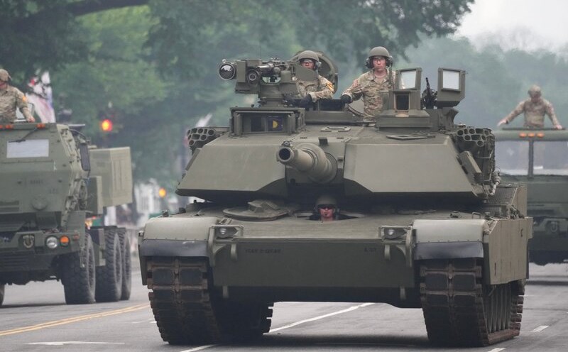 The US Army's M1A2 Abrams main battle tank during the 250th anniversary parade on June 14, 2025 in Washington, DC. Photo: AFP