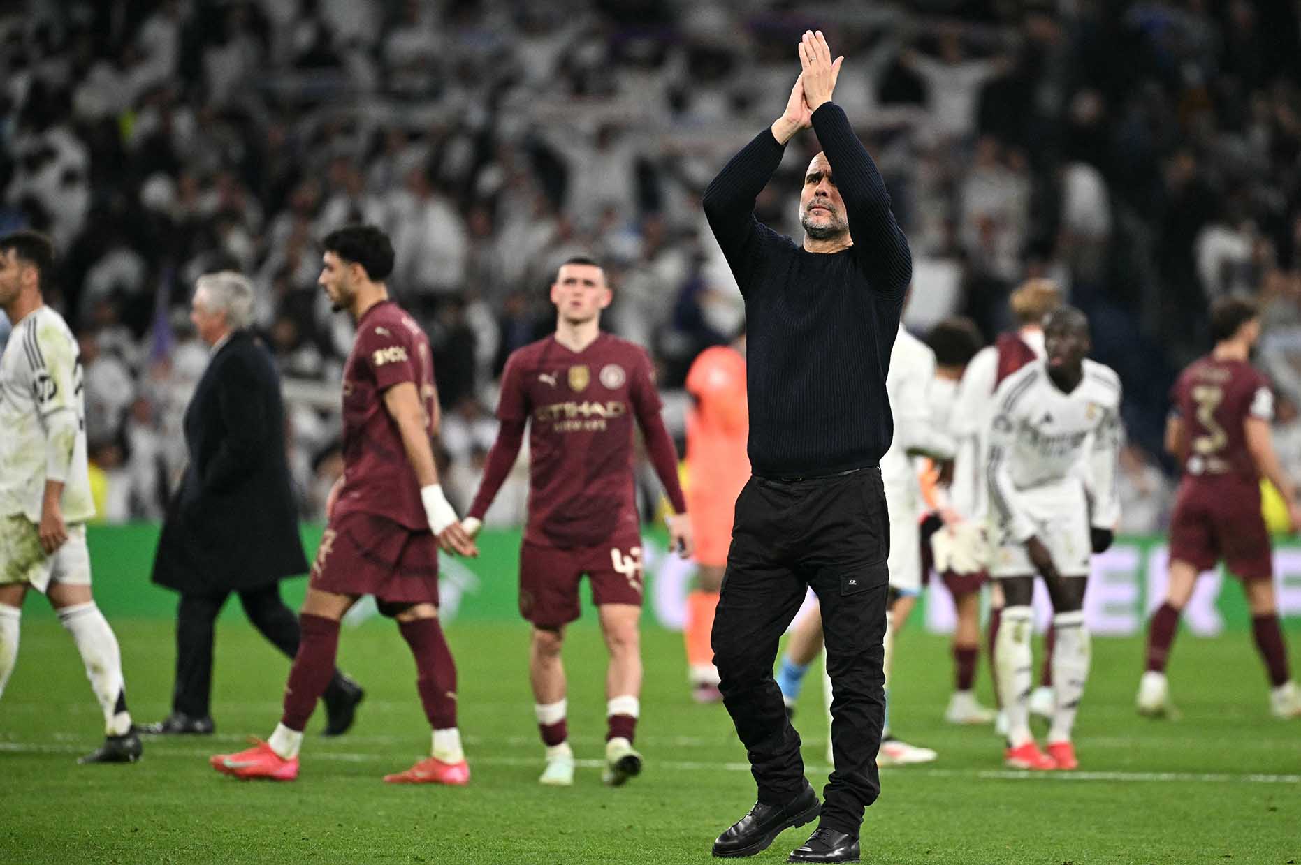 Mua vua roi khong dat nhu ki vong cua Pep Guardiola va Man City. Anh: AFP