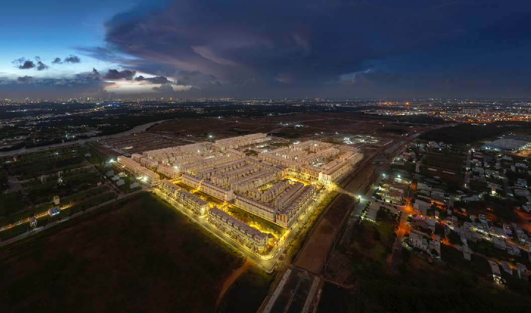 Ve dep lung linh cua TP Thien nien ky T&T City Millennia nhin tu tren cao. Anh: T&T Group