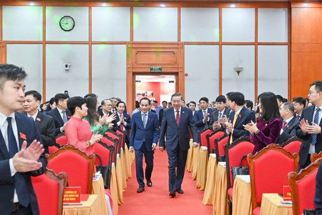 Tổng Bí thư Tô Lâm dự Đại hội đại biểu Đảng bộ Văn phòng Trung ương Đảng