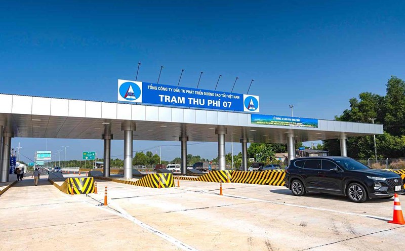 Ben Luc - Long Thanh Expressway tolls will be collected from August 10 on the sections that have been put into operation. Photo: VEC