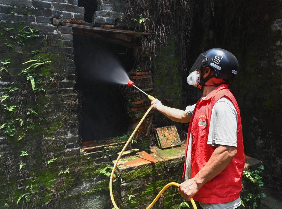 Antenna Phap is a mosquito repellent in foshan City, Guangdong Province, China, on July 25, 2025 in the context of the chikungunya virus outbreak. Photo: Xinhua