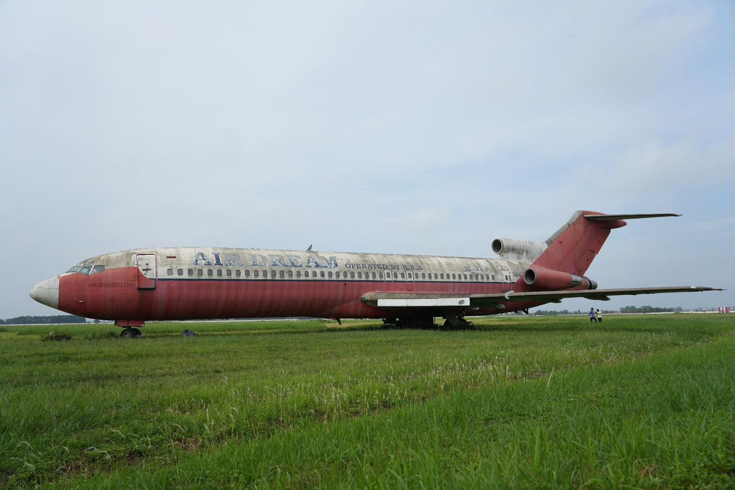The plane was abandoned in Noi Bai. Photo: Noi Bai