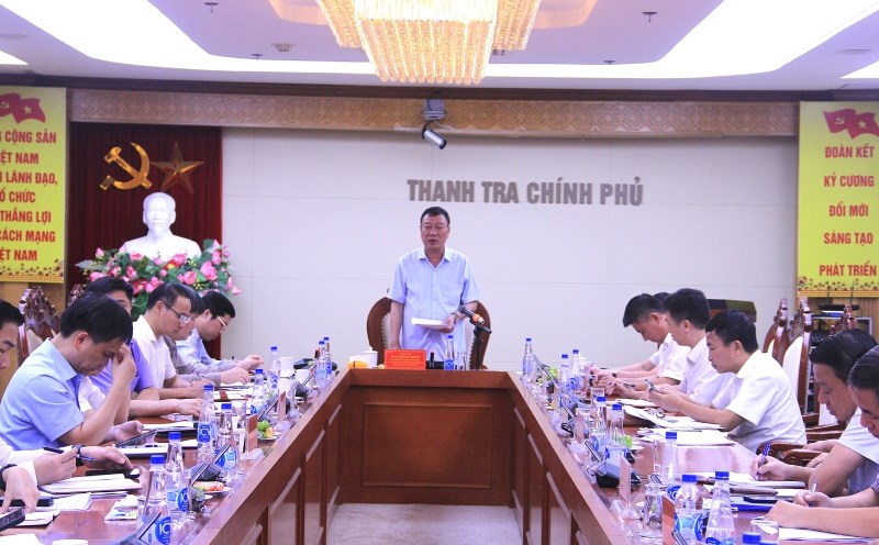 Government Inspector General Doan Hong Phong chaired a meeting of the Government Inspectorate. Photo: thanhtra.gov.vn