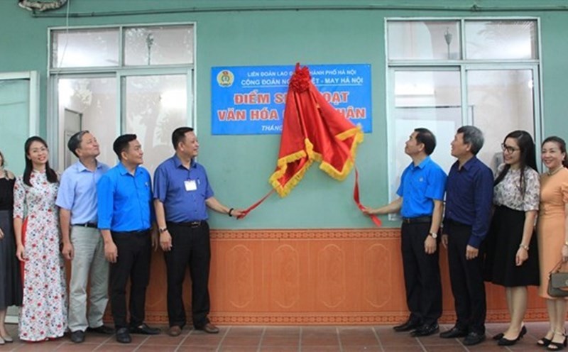 Workers' Culture Activity Point is one of the models that contribute to building an effective civilized lifestyle. Photo: Tu Anh