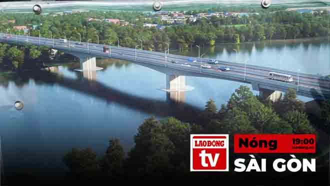 ホットサイゴン：6,000億近くのドンの橋プロジェクトは、ボリュームの74.4％に達しました。写真には、完成したときの橋の視点があります.