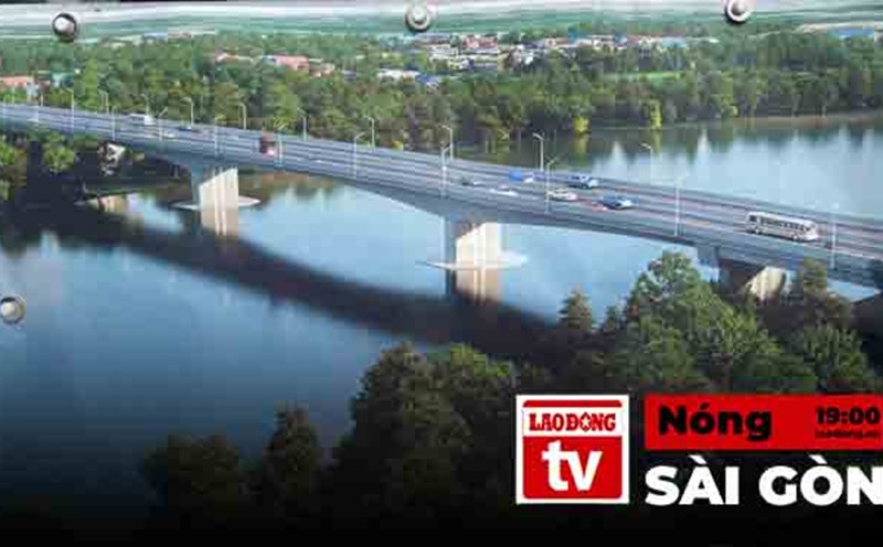 Hot Saigon: The Binh Goi Bridge project worth nearly 600 billion VND has reached 74.4% of the volume. In the photo is the bridge scene when completed.