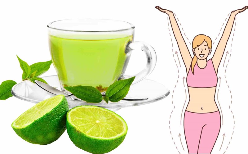 Green tea and lemon help burn fat and lose weight. Graphics: Ha May