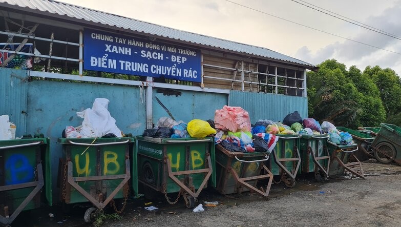 Mot diem tap ket rac nam ven duong tai phuong Gia Rai. Anh: Nhat Ho