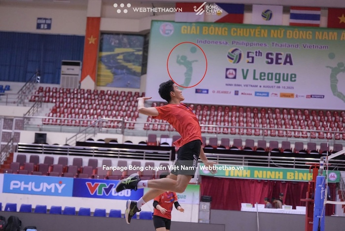 Khoanh khac trung hop cua Bich Tuyen. Anh: Bong chuyen Viet Nam