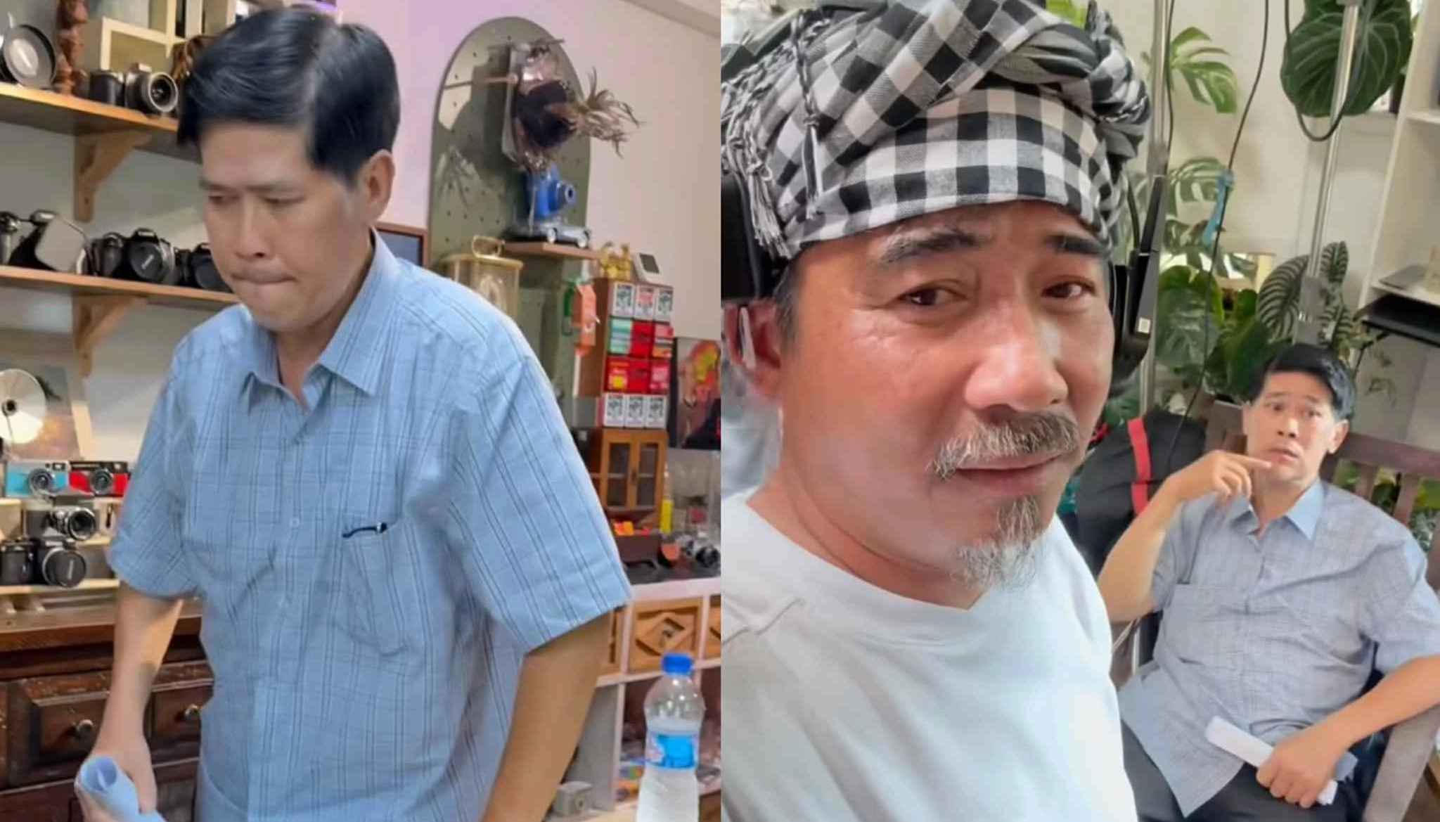 Phuoc Sang plays Getting Rich with Ghosts 2. Photo: Film crew.