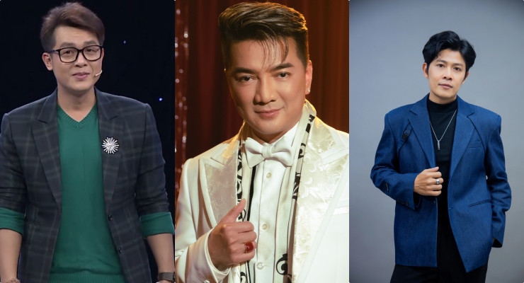 Hoa Hiep, Dam Vinh Hung and Nguyen Van Chung. Photo: Provided by the artist.