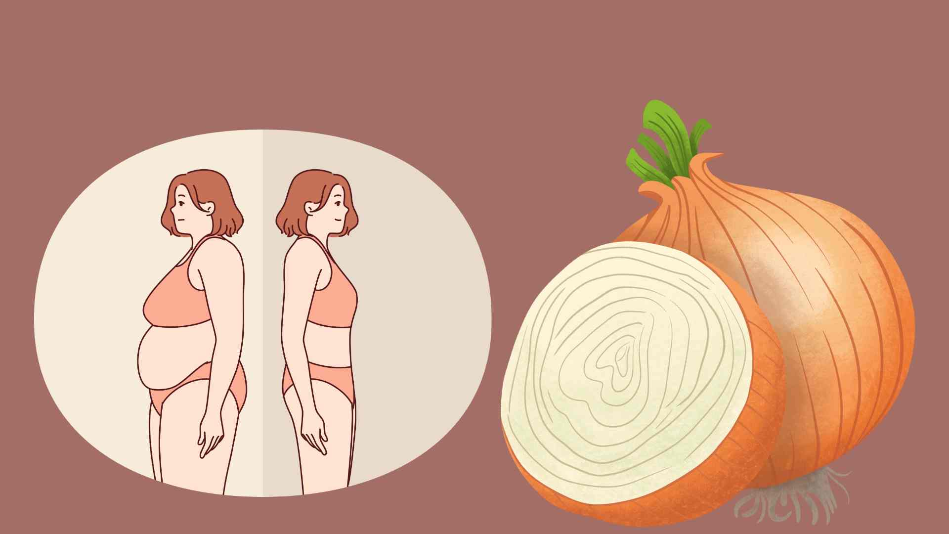 玉ねぎは、腹脂肪を効果的に減らすのに役立ちます。グラフィック写真：Hoang Loc