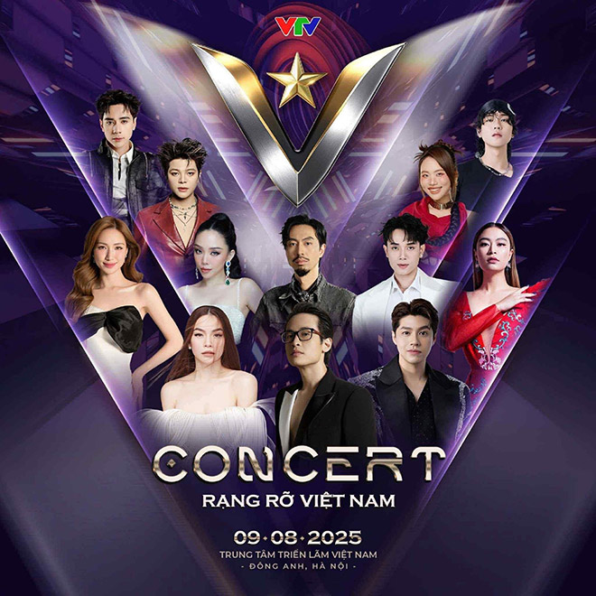Chuong trinh “V Concert - Rang ro Viet Nam” dien ra ngay 9.8. Anh: Ban to chuc cung cap