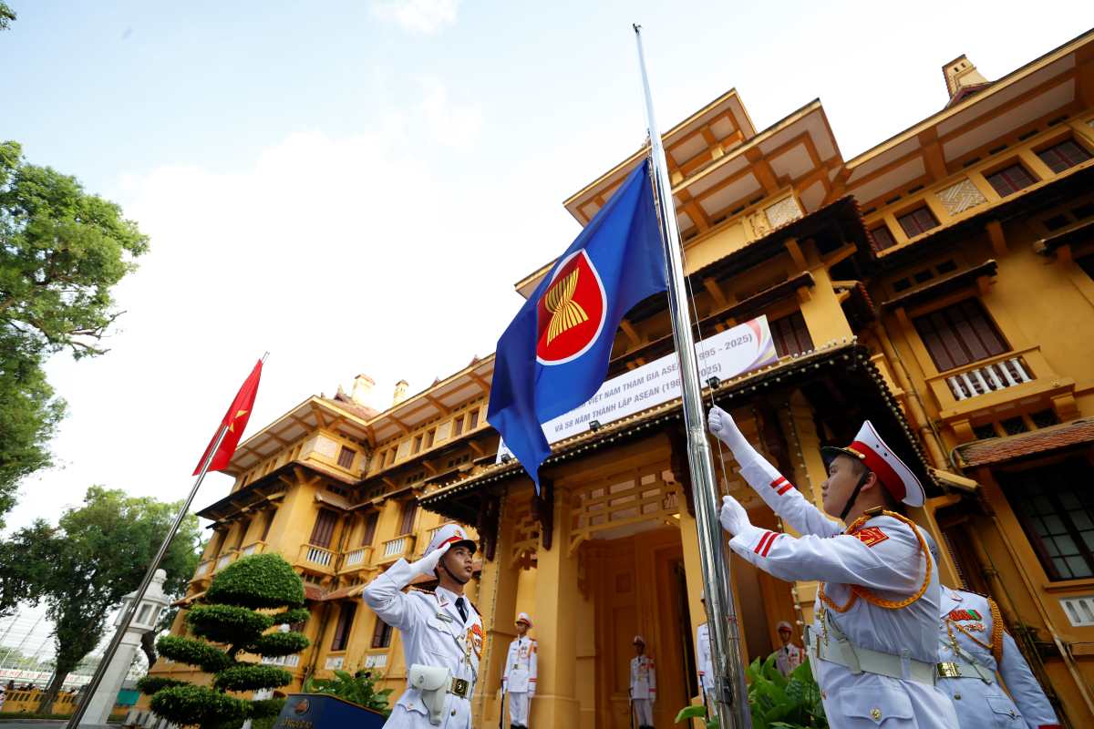 Sang 8.8.2025, tai Ha Noi, Bo Ngoai giao to chuc le thuong co ASEAN, nhan dip ky niem 30 nam Viet Nam tham gia ASEAN va 58 nam Ngay thanh lap ASEAN. Anh: Hai Nguyen