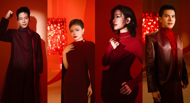 4 artists contribute their voices in the MV. Photo: Organizing Committee