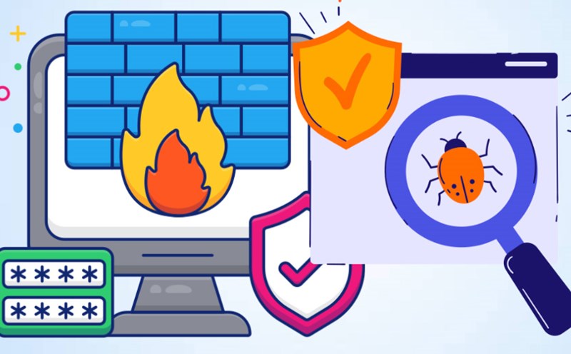 Benefits of personal firewalls and virus-killing software in personal data protection. Graphics: Thien Nhan