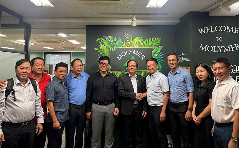 The Tay Ninh Provincial delegation worked with Molymer Group. Photo: Hung Cuong