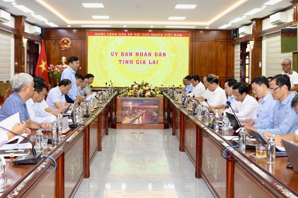 農業農村開発省作業部会とGia Lai省人民委員会の会合の様子。写真:Gia Lai情報ポータル