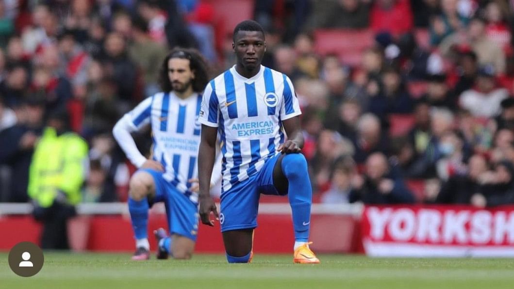 Nguoi ham mo Brighton da dan quen Moises Caicedo voi su xuat sac hien tai cua Carlos Baleba. Anh: AFP