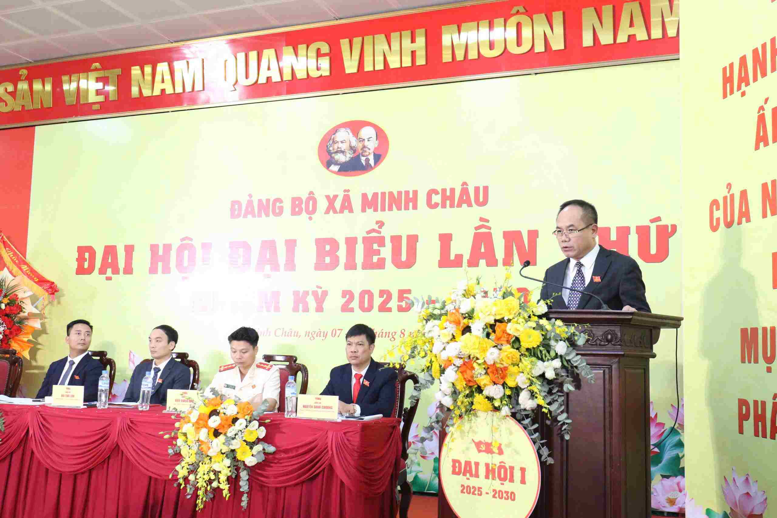 Trung tuong Nguyen Thanh Tung phat bieu tai Dai hoi. Anh: Truc Nhu